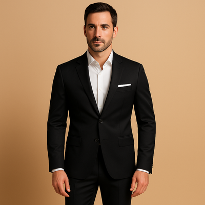 Męski Garnitur Dopasowany | Elegancka Marynarka i Spodnie