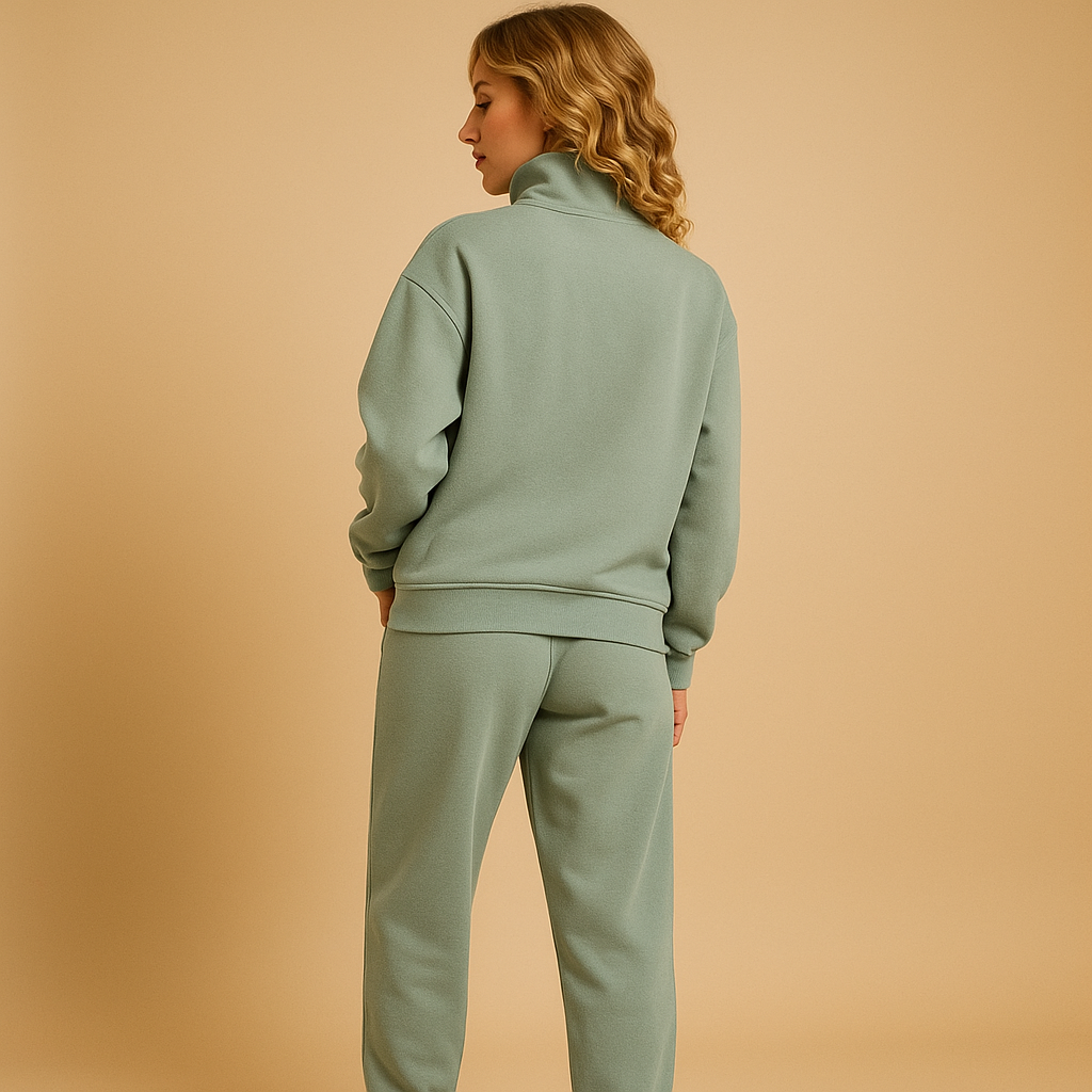 Damski Dres Dwuczęściowy | Bluza na Zamek i Spodnie