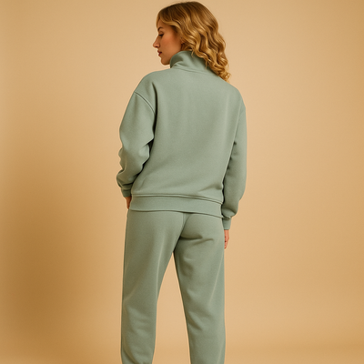Damski Dres Dwuczęściowy | Bluza na Zamek i Spodnie