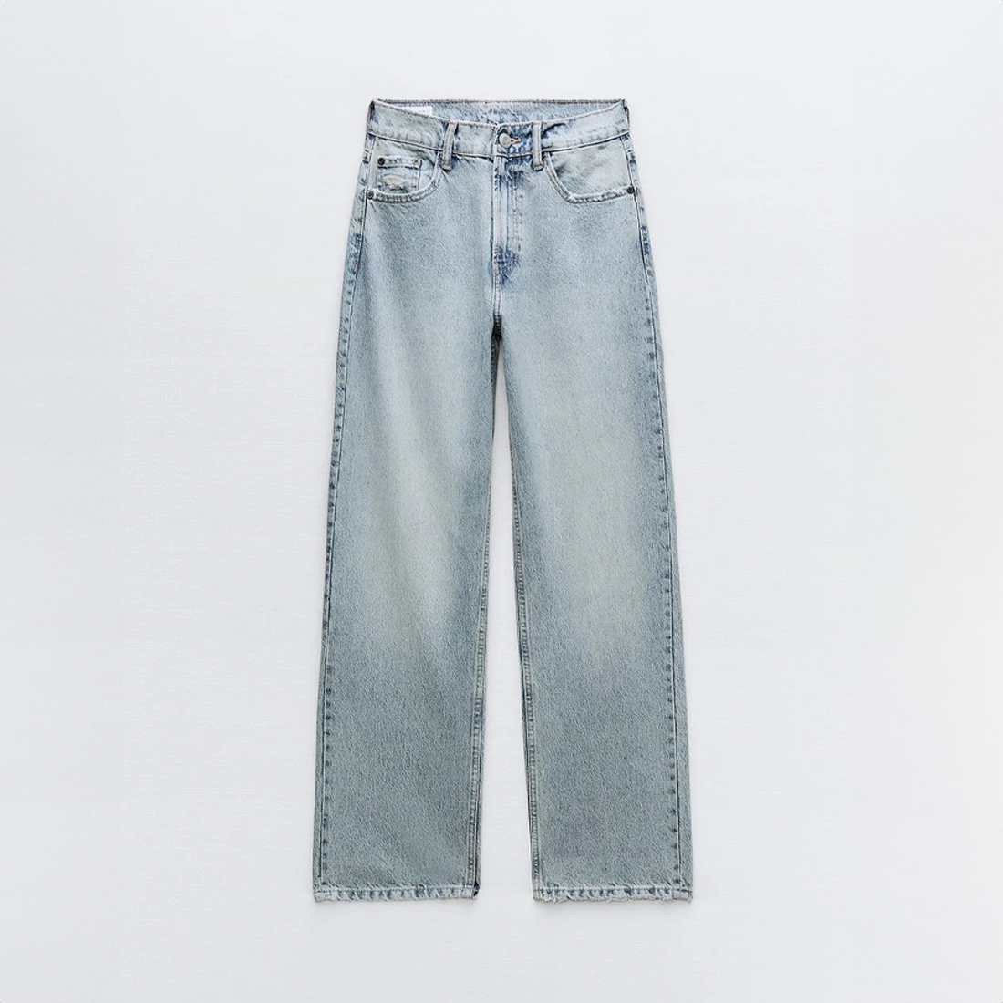 Jeansy Damskie w Stylu Retro | Prosty Krój z Przetarciami
